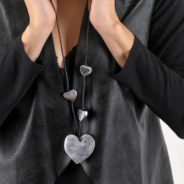 PENDENTE CUORI PIATTI - SCONTO 30%