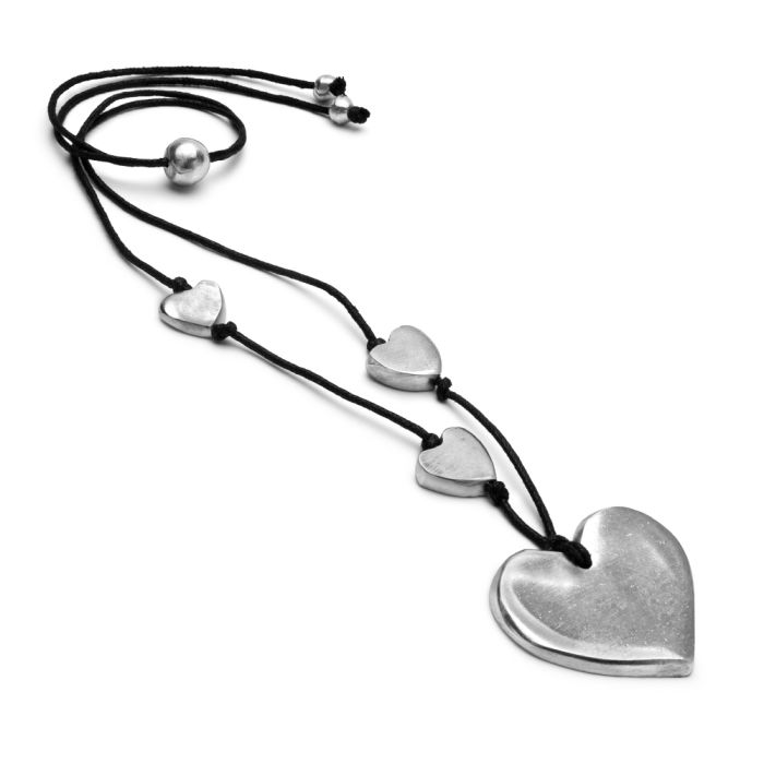 PENDENTE CUORI PIATTI - SCONTO 30%