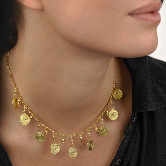 COLLANA SPIRALI PENDENTI - SCONTO 30%