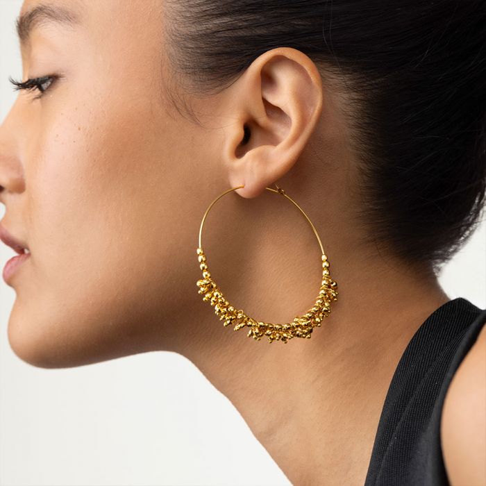 ORECCHINI CERCHI MOGRA - SCONTO 30%