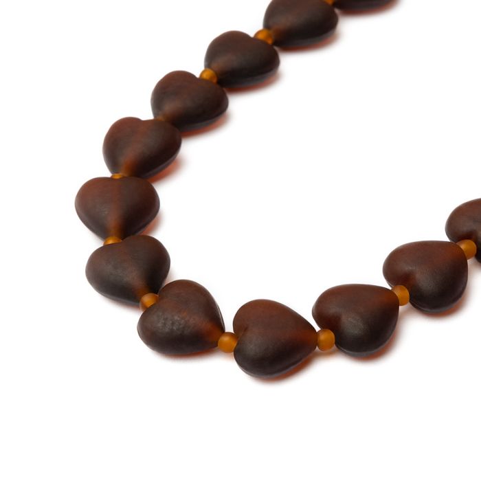 COLLANA CUORI - AMBRA SCURO