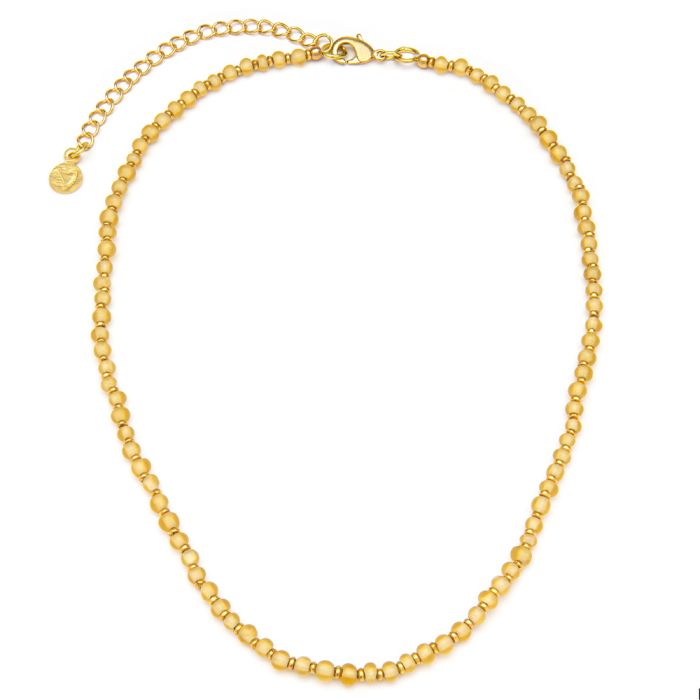 COLLANA PERLINE - AMBRA CHIARA