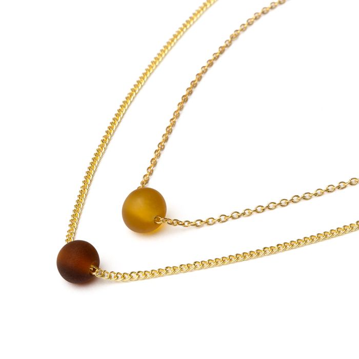 COLLANA 2 CATENE BEADS