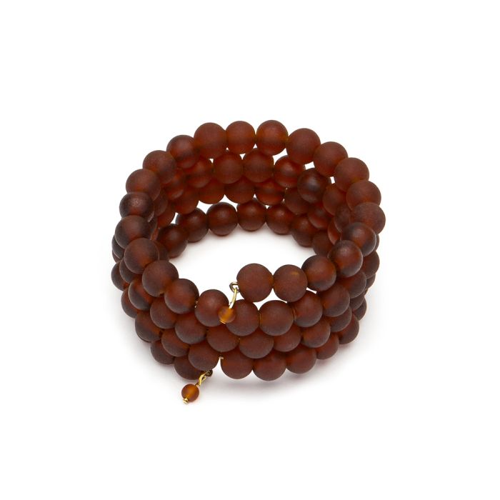 BRACCIALE 4 GIRI - AMBRA SCURO