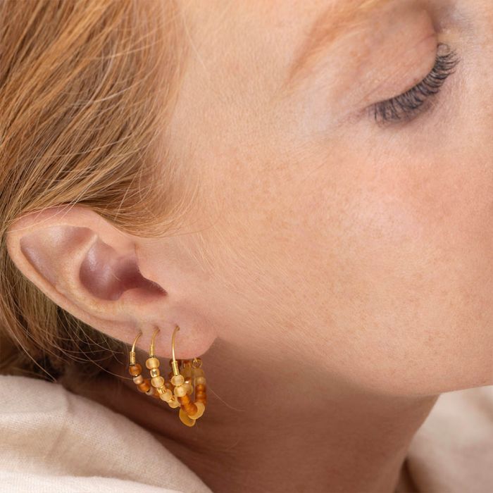 3 PAIA ORECCHINI CERCHI MIX