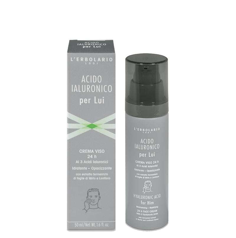 Acido Ialuronico per Lui  Crema Viso - Formato: 50 ml