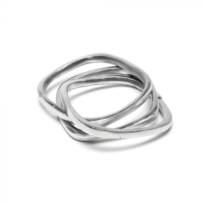 TRE BRACCIALI QUADRATI UNITI