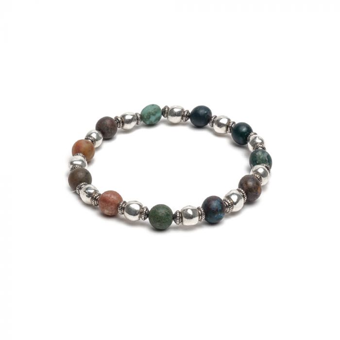 BRACCIALE ELASTICO SFERE MULTICOLOR - collezione uomo